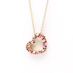 Ponte Vecchio Emozione Necklace Pink Gold (18K) Diamond,Ruby,Sapphire Men,Women